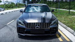 Mercedes C-сlass W205 2014-2021 гг. Комплект обвеса с полным задним бампером (дизайн Black Mamba C63GT) фото 2