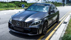 Mercedes C-сlass W205 2014-2021 гг. Комплект обвеса с полным задним бампером (дизайн Black Mamba C63GT) фото 1