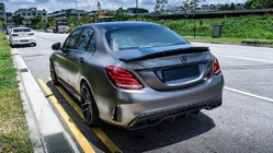 Mercedes C-сlass W205 2014-2021 гг. Комплект обвеса с полным задним бампером (дизайн Black Mamba C63GT) фото 4