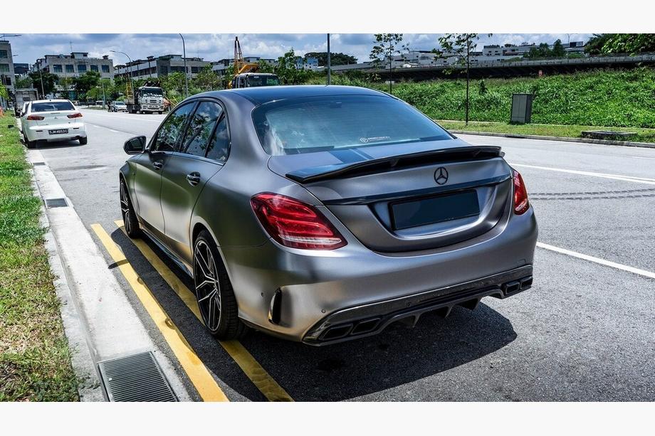 Mercedes C-class W205 2014-2021 гг. Комплект обвеса с полным задним бампером (дизайн Black Mamba C63GT) Фото 4