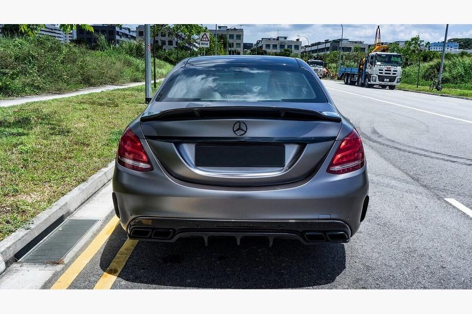 Mercedes C-class W205 2014-2021 гг. Комплект обвеса с полным задним бампером (дизайн Black Mamba C63GT) Фото 9