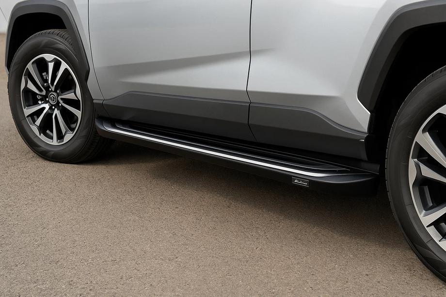 Toyota Rav 4 2019–2025 гг. Боковые Подножки OEM V2B (2 шт, Алюминий)