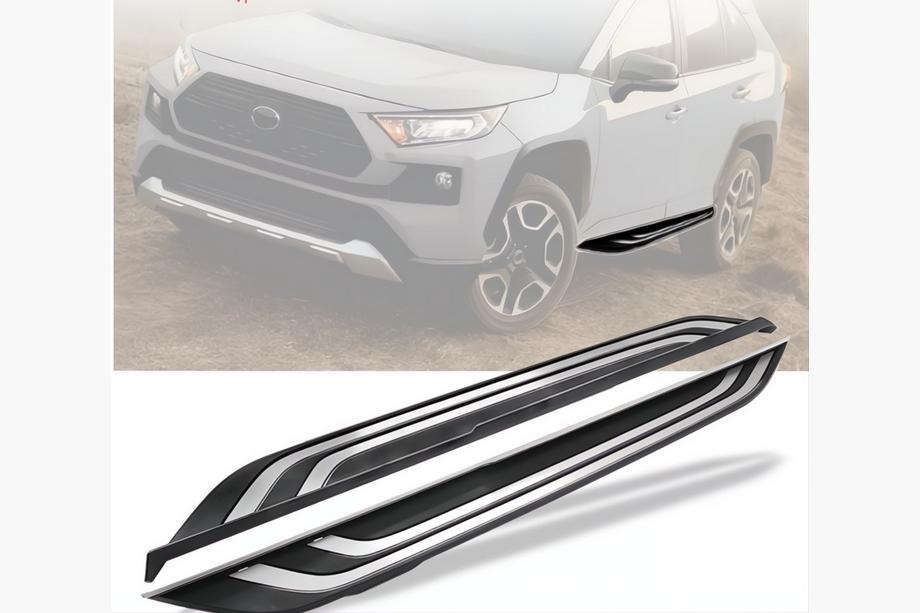 Toyota Rav 4 2019–2025 гг. Боковые Подножки OEM V2B (2 шт, Алюминий) Фото 9