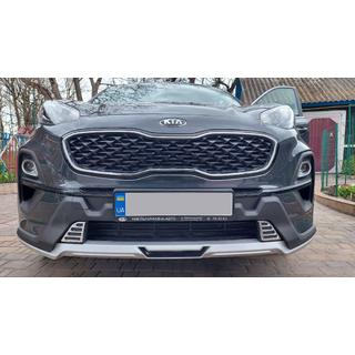 Передние и задние накладки 2019+ V1 (пластик) Kia Sportage 2015-2021 гг. фото 1