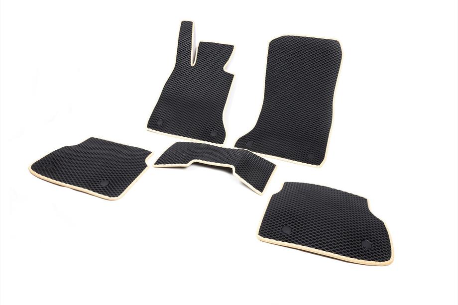 BMW 7 серия F01/F02 2008-2015 гг. Коврики EVA (для F02, Черный) Фото 11