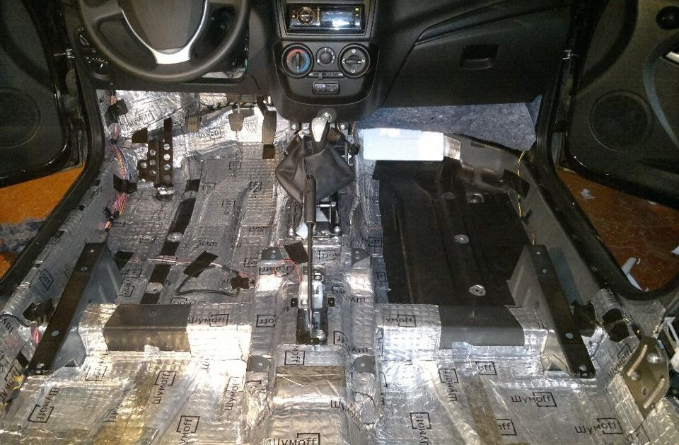 Шумоизоляция пола автомобиля собственными руками