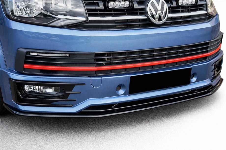 Volkswagen T6 2015-2024 гг. Передняя губа для SportLine 2015-2018 (ABS) Фото 1