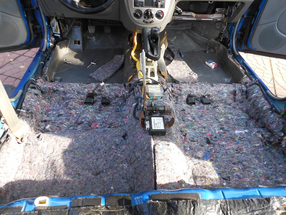 Шумоизоляция автомобиля войлоком