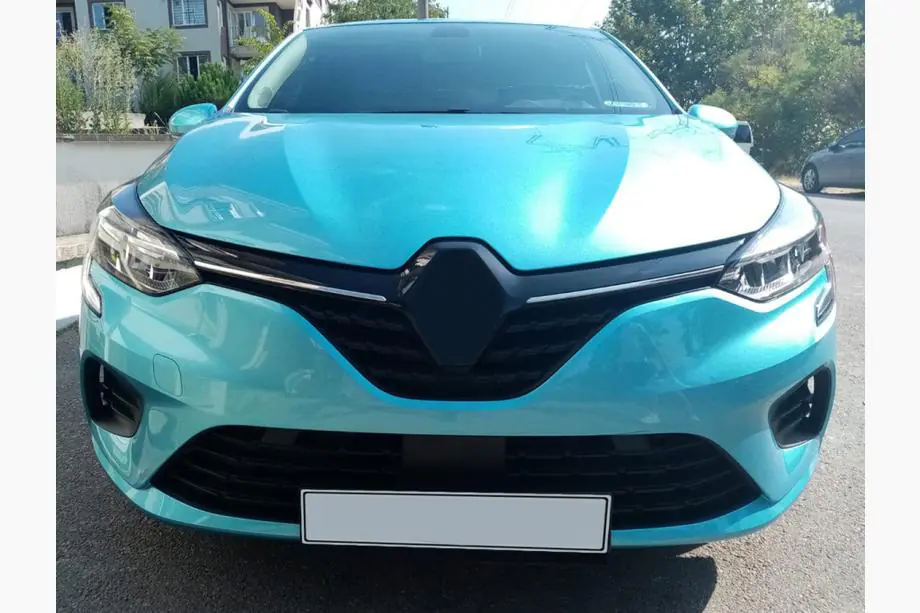 Renault Clio V 2019- гг. Хромированные накладки на решетку (2 шт) Carmos - Турецкая Нержавеющая Сталь