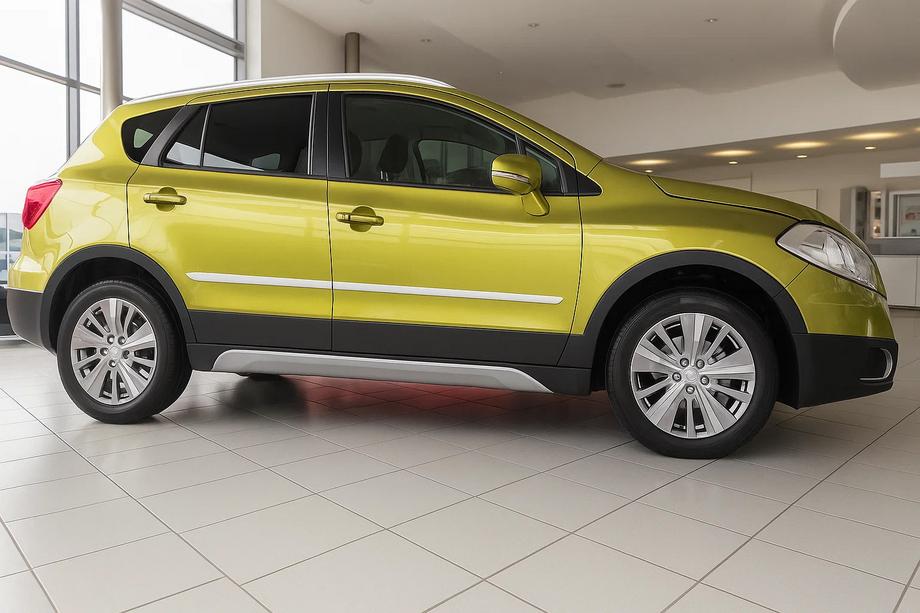 Suzuki SX4 S-Cross 2013-2016 гг. Молдинги дверей нержавейка (4 шт.) Image