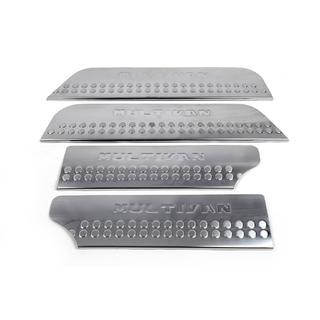 Накладки на внутренние пороги тип-3 (нержавеющая сталь) Volkswagen T4 Caravelle/Multivan 1990-2003 гг. фото 2