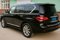 Nissan Patrol Y62 2010-2024 гг. Дверные молдинги (4 шт, хром) фото 1