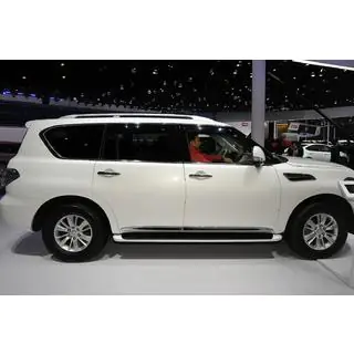 Дверные молдинги (4 шт, хром) Nissan Patrol Y62 2010-2024 гг. фото 4