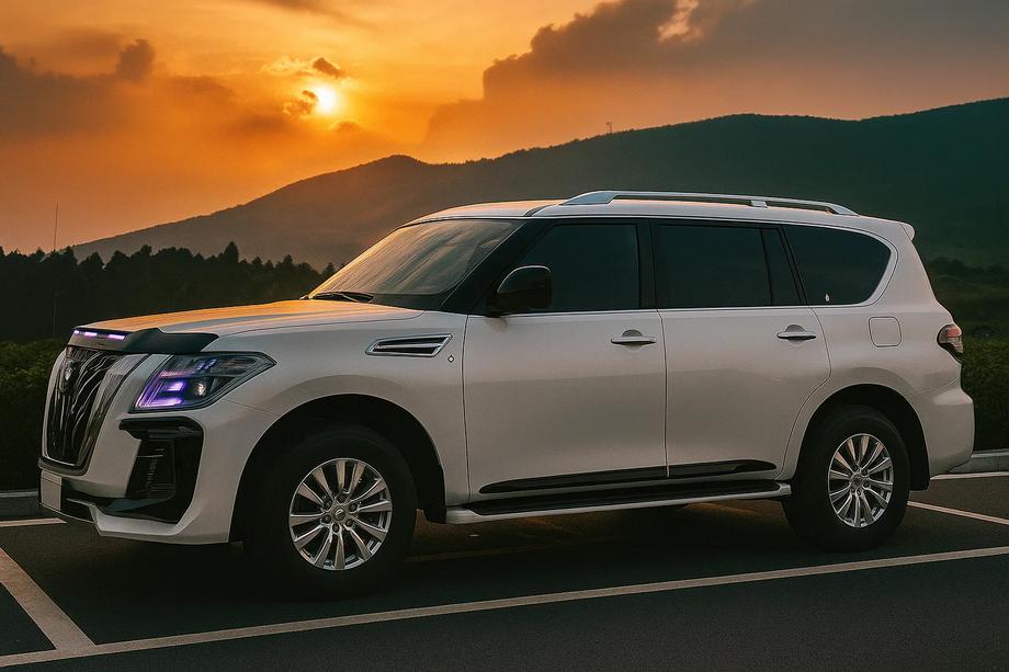 Nissan Patrol Y62 2010-2024 гг. Дверные молдинги (4 шт, черные) Фото 4