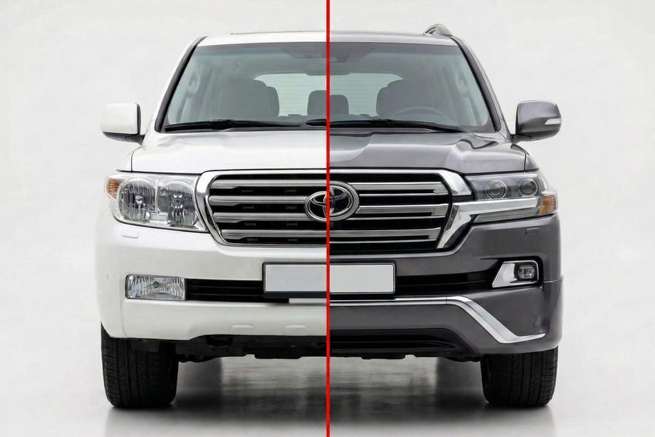 Toyota Land Cruiser 200 2007-2021 гг. Комплект рестайлинга с LC200 2008-2015 на 2016 Executive