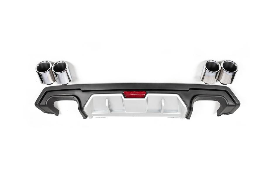 Honda Civic Sedan X 2016-2021 гг. Диффузор заднего бампера (Niken, под покраску) Image