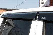 Volkswagen Amarok 2010-2022 гг. Ветровики с хромированным молдингом (4 шт, Niken) фото 5