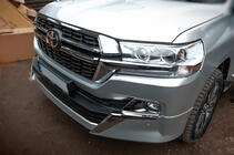 Toyota Land Cruiser 200 2007-2021 гг. Решетка радиатора 2016-2021 (Дизайн 2021) фото 3
