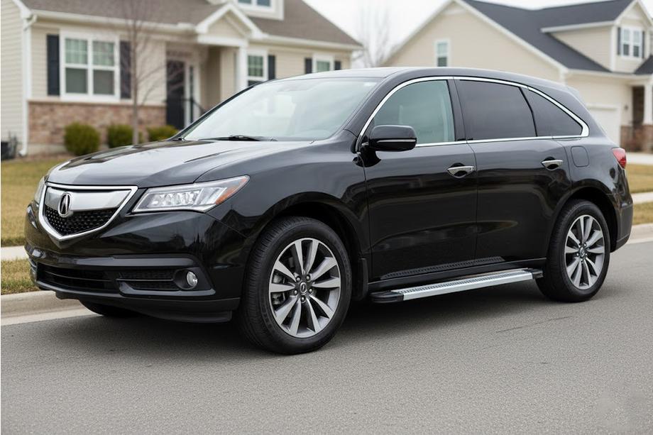 Acura MDX 2013-2020 гг. Боковые Подножки Maya V2 (2 шт., Алюминий) Image