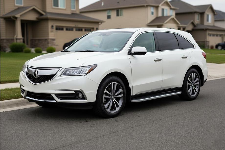 Acura MDX 2013-2020 гг. Боковые Подножки Tayga Grey (2 шт., Алюминий) Image