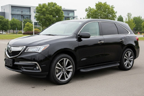 Acura MDX 2013-2020 гг. Боковые Подножки Tayga Black (2 шт., Алюминий) фото 1