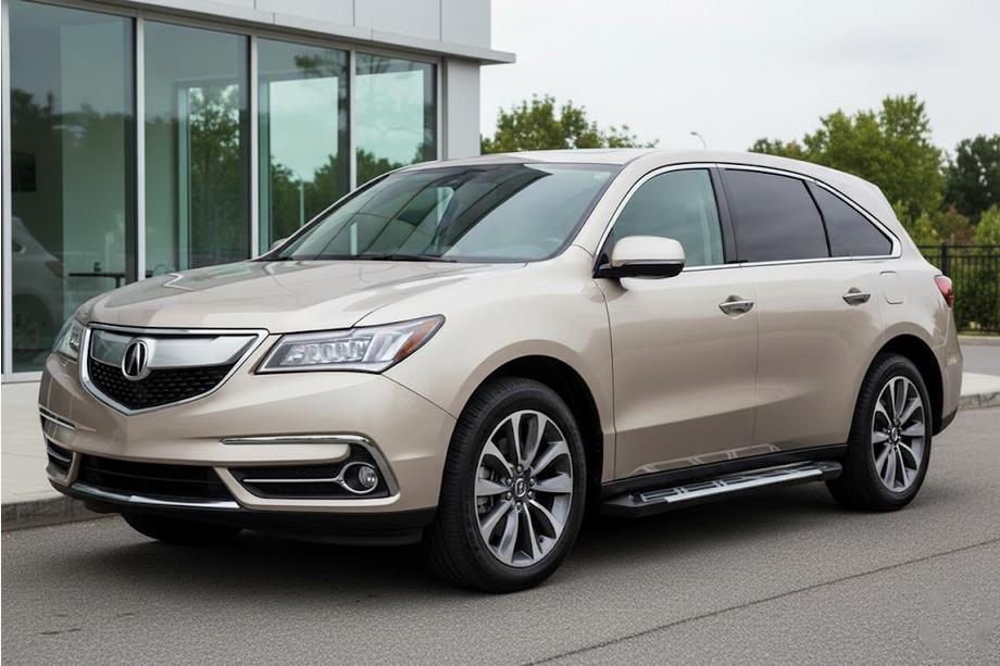 Acura MDX 2013-2020 гг. Боковые Подножки Sunrise (2 шт., Алюминий) Image