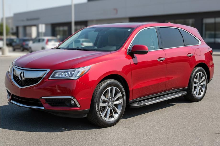 Acura MDX 2013-2020 гг. Боковые пороги RedLine V1 (2 шт., алюминий) Image