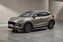 Ford Puma 2019- гг. Боковые Подножки Duru (2 шт., Алюминий) фото 1