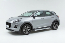 Ford Puma 2019- гг. Боковые Подножки Maya V2 (2 шт., Алюминий) фото 1