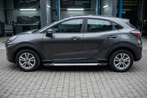 Ford Puma 2019- гг. Боковые пороги Allmond Grey (2 шт., алюминий) фото 1