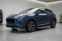 Ford Puma 2019- гг. Боковые Подножки BlackLine (2 шт., Алюминий) фото 1