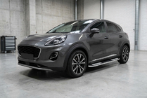 Ford Puma 2019- гг. Боковые Подножки Tayga V2 (2 шт., Алюминий) фото 1