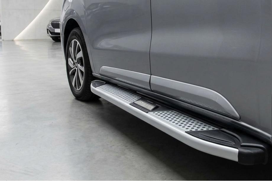 Citroen Jumpy/Dispatch 2017- гг. Боковые Подножки Mevsim Grey (2 шт., Алюминий) Image