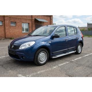 Боковые Подножки Mevsim Grey (2 шт., Алюминий) Dacia Sandero 2007-2013 гг. фото 1