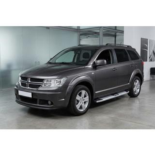 Боковые Подножки Mevsim Grey (2 шт., Алюминий) Dodge Journey 2008-2020 гг. фото 1