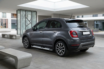 Fiat 500X 2014-2024 гг. Боковые Подножки Mevsim Grey (2 шт., Алюминий) фото 1