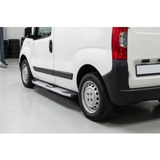 Боковые Подножки Mevsim Grey (2 шт., Алюминий) Fiat Fiorino/Qubo 2008-2024 гг. фото 1