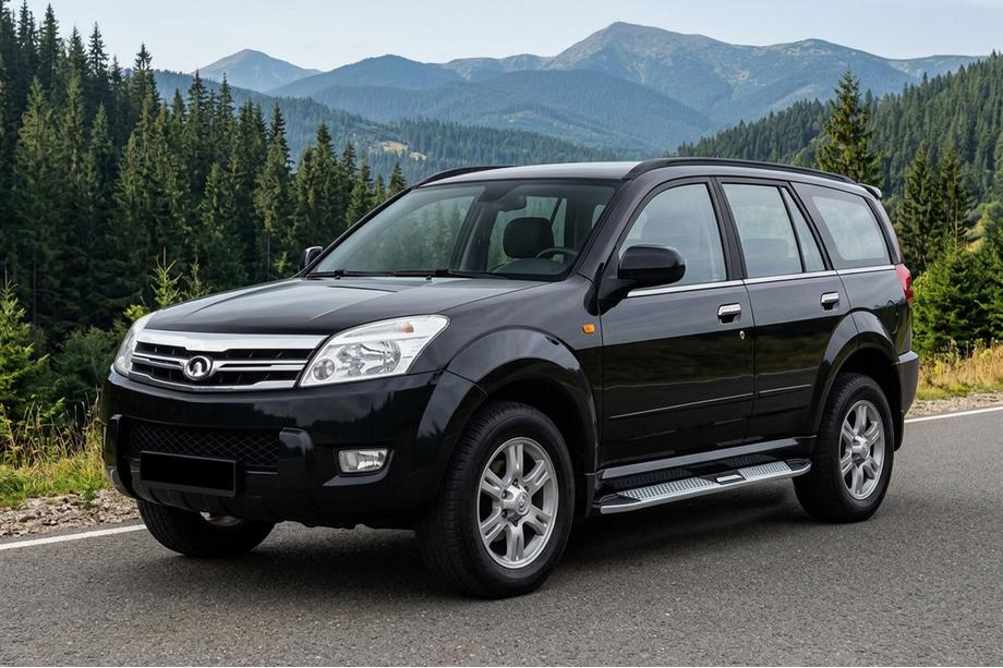 GreatWall Haval/Hover H3 2005-2013 гг. Боковые Подножки Mevsim Grey (2 шт., Алюминий) Image