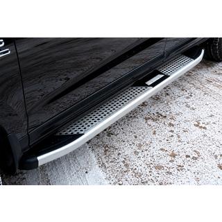 Боковые Подножки Mevsim Grey (2 шт., Алюминий) Hyundai Santa Fe 2 2006-2012 гг. фото 2