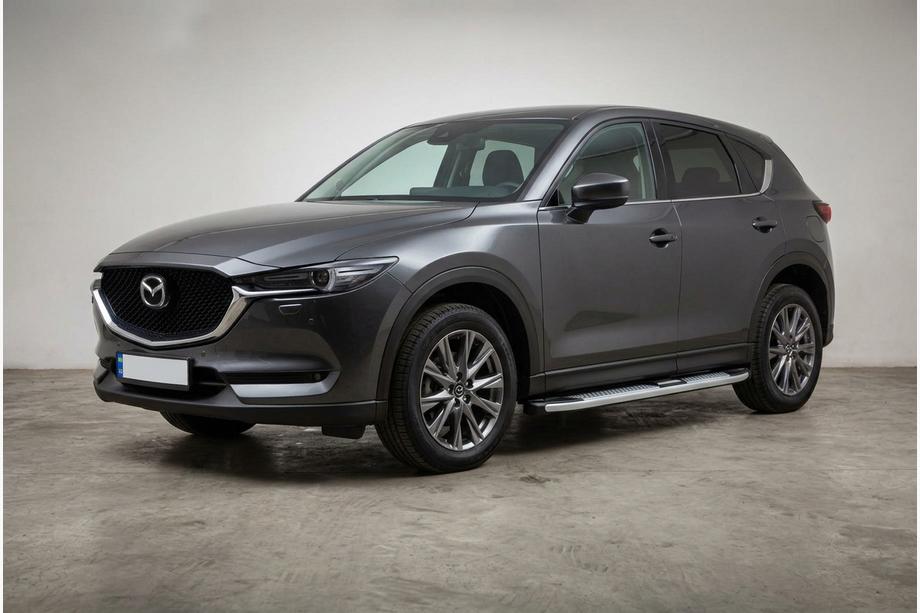 Mazda CX-5 2017–2025 гг. Боковые Подножки Mevsim Grey (2 шт., Алюминий) Фото 1