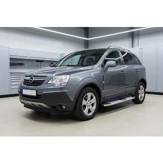 Боковые Подножки Mevsim Grey (2 шт., Алюминий) Opel Antara 2006-2017 гг. фото 1