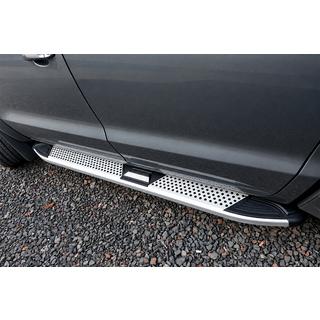 Боковые Подножки Mevsim Grey (2 шт., Алюминий) Volkswagen Amarok 2010-2022 гг. фото 2