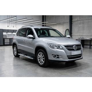 Боковые Подножки Mevsim Grey (2 шт., Алюминий) Volkswagen Tiguan 2007-2016 гг. фото 1