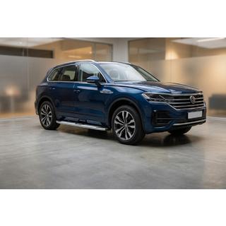 Боковые Подножки Mevsim Grey (2 шт., Алюминий) Volkswagen Touareg 2018- гг. фото 1