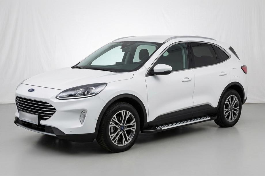 Ford Kuga/Escape 2019- гг. Боковые Подножки Line (2 шт., Алюминий) Image