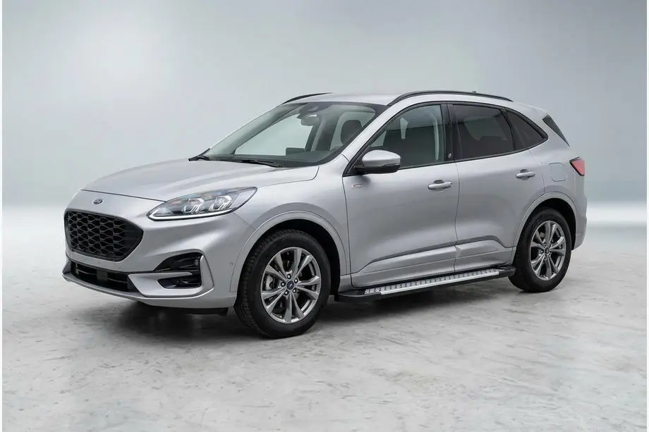 Ford Kuga/Escape 2019- гг. Боковые пороги Allmond Grey (2 шт., алюминий)