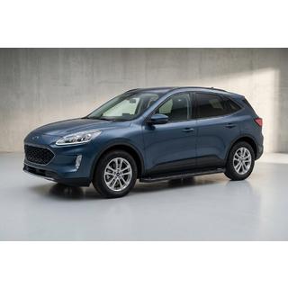 Боковые Подножки Allmond Black (2 шт., Алюминий) Ford Kuga/Escape 2019- гг. фото 1