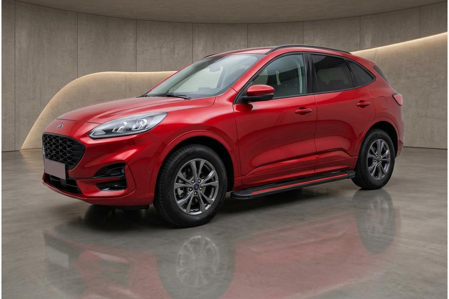 Ford Kuga/Escape 2019- гг. Боковые Подножки Maya Red (2 шт., Алюминий) Image