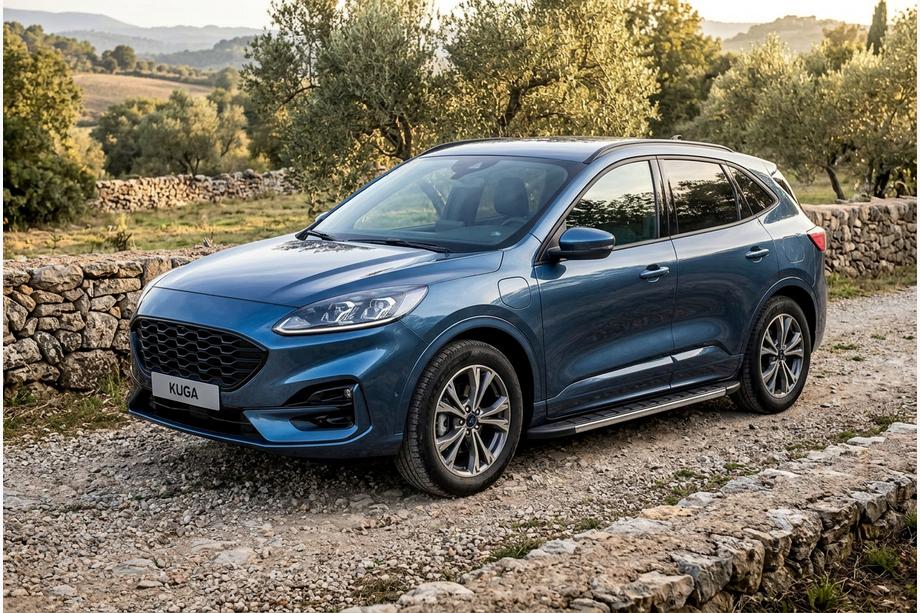 Ford Kuga/Escape 2019- гг. Боковые Подножки Duru (2 шт., Алюминий) Image