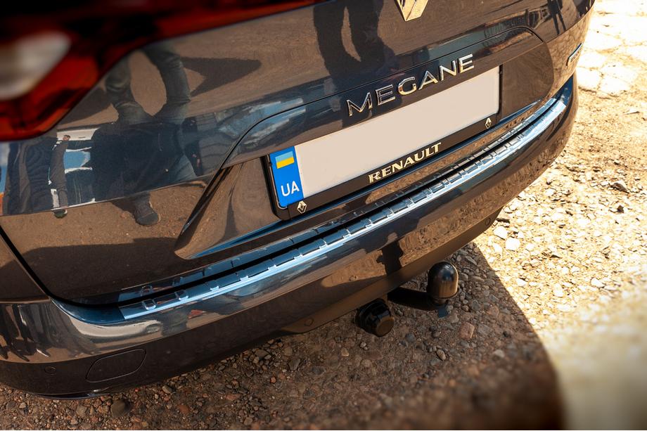 Renault Megane IV 2016-2025 гг. Накладка на задний бампер Carmos (SW, нержавейка) Фото 6